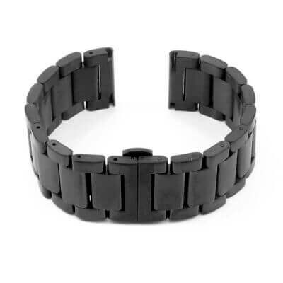 bm2.mb quick realese Matte Black Watch Strap with Quick Release Pins fits Seiko