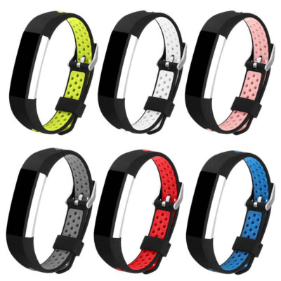 Fb.r23 All Color Perforated Rubber Strap For Fibit Alta & HR