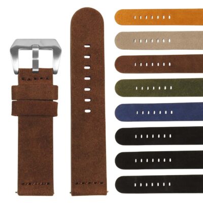 Heavy-Duty Suede Strap For Garmin Legacy Saga Series: Darth Vader