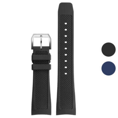 r.iw1 Gallery Strapsco Silicone Rubber Strap for IWC