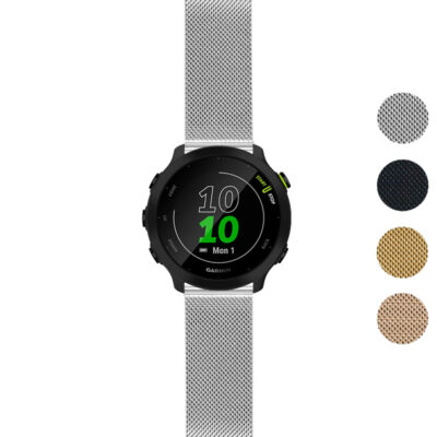 Gallery f55.g.m111 Silver StrapsCo Pro Mesh Stainless Steel Watch Band Strap