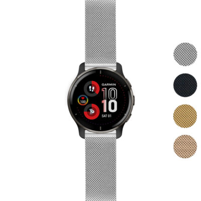 Gallery v2p.g.m111 Silver StrapsCo Pro Mesh Stainless Steel Watch Band Strap