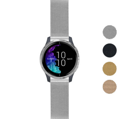 Gallery venu.g.m111 Silver StrapsCo Pro Mesh Stainless Steel Watch Band Strap