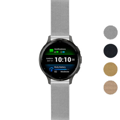 Gallery vn3s.g.m111 Silver StrapsCo Pro Mesh Stainless Steel Watch Band Strap