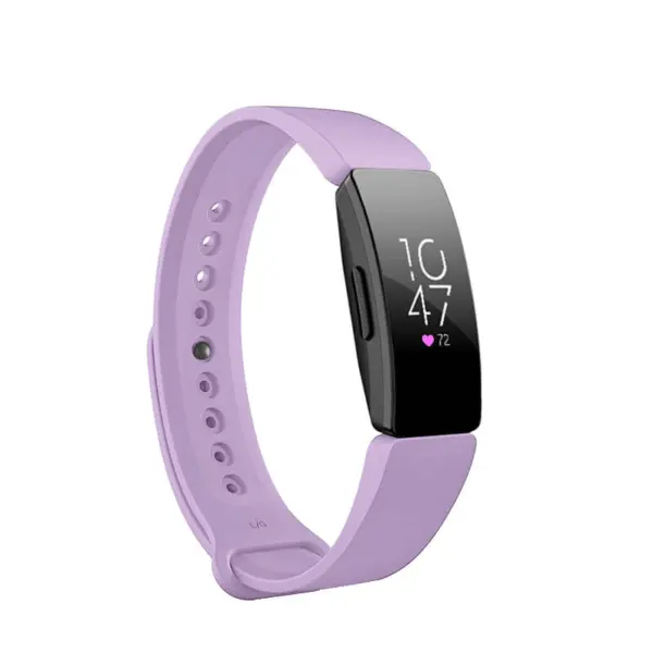 Fb.r46.18a Main Light Purple StrapsCo Pin And Tuck Silicone Rubber Watch Band Strap For Fitbit Inspire & Inspire HR