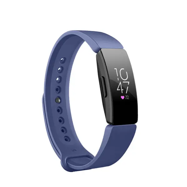 Fb.r46.5 Main Midnight Blue StrapsCo Pin And Tuck Silicone Rubber Watch Band Strap For Fitbit Inspire & Inspire HR