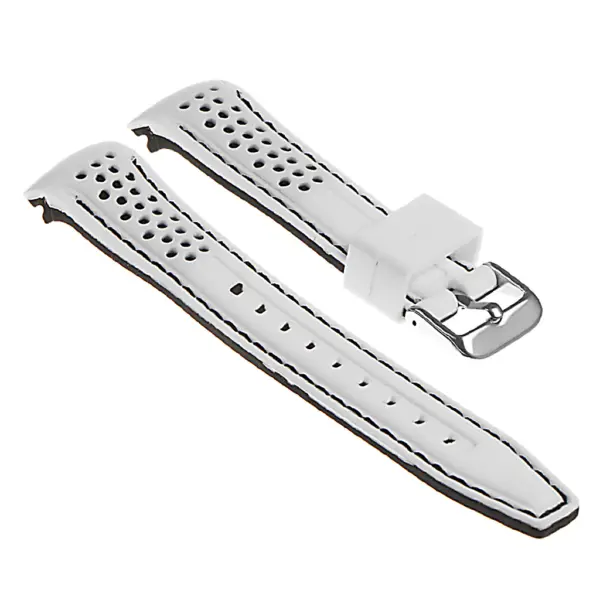 Rubber Perforated Rally Strap with Curved Ends For MoonSwatch #22