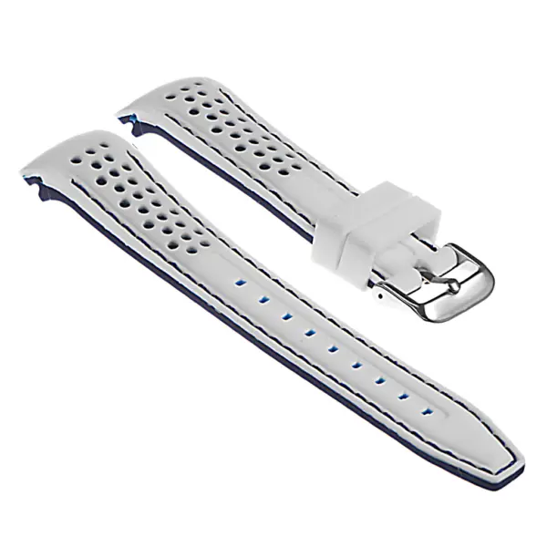 Rubber Perforated Rally Strap with Curved Ends For MoonSwatch #24