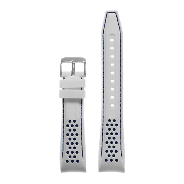 Rubber Perforated Rally Strap with Curved Ends For MoonSwatch #25
