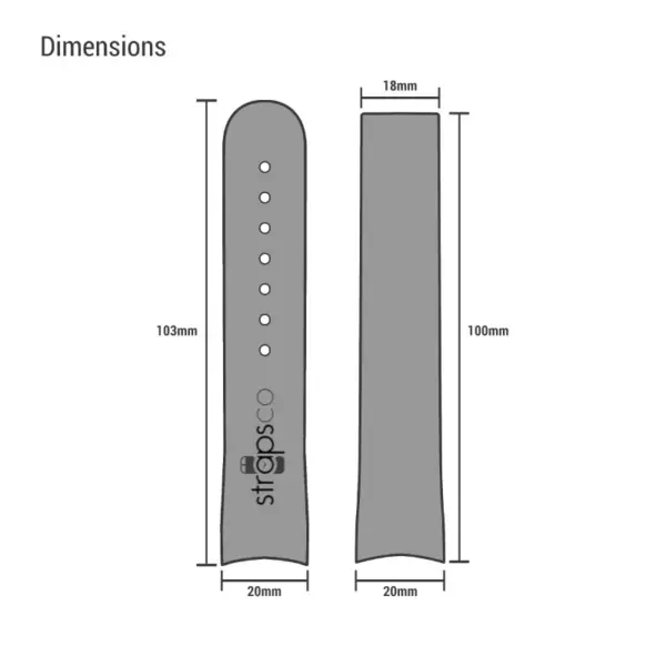 r.om5 Measurement Diagram with StrapsCo Logo