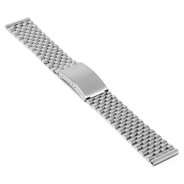 m.bd2 .ss Angle Polished Silver StrapsCo Stainless Steel Vintage Beads of Rice Bracelet Quick Release Strap 18mm 19mm 20mm 21mm 22mm