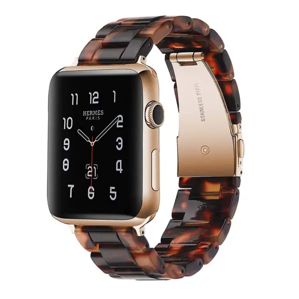 A.w4.2 Main Brown StrapsCo Marble Band Strap For Apple Watch 38mm 40mm 42mm 44mm