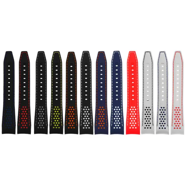 Perforated Rubber Strap - All Colors