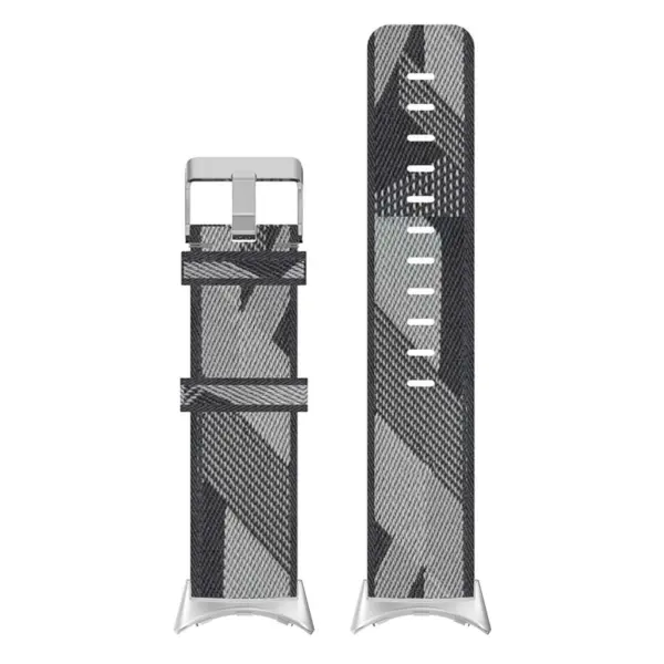 s.ny6 Up Grey Stripe StrapsCo Nylon Canvas Watch Band Strap 20mm