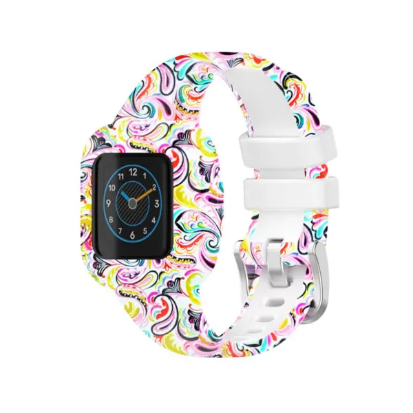 g.r66.22.p Main Paisley StrapsCo Silicone Band for Garmin Vivofit Jr. 3 Rubber Watch Strap