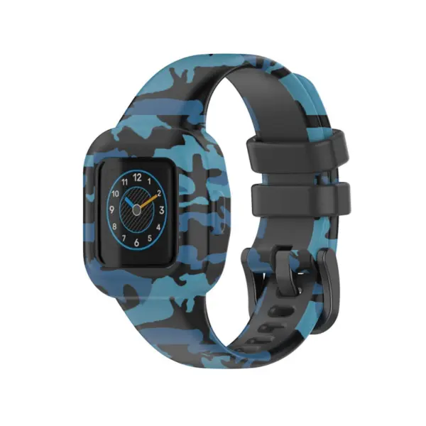 g.r66.b Main Blue Camo StrapsCo Silicone Band for Garmin Vivofit Jr. 3 Rubber Watch Strap