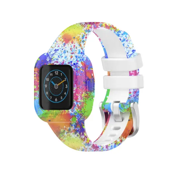 g.r66.22.s Main Paint Splatter StrapsCo Silicone Band for Garmin Vivofit Jr. 3 Rubber Watch Strap
