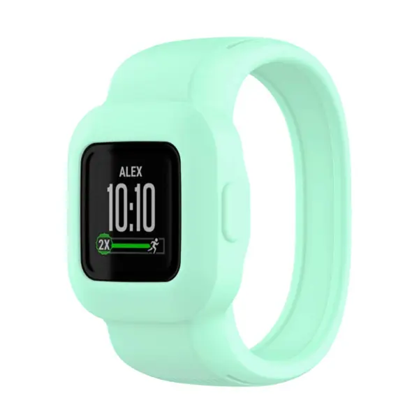 g.r60.11a Main Aqua StrapsCo Rubber Band for Garmin Vivofit Jr. 3 Silicone Watch Strap