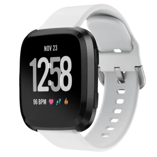 fb.r43.22 Main White StrapsCo Silicone Rubber Watch Band Strap for Fitbit Versa