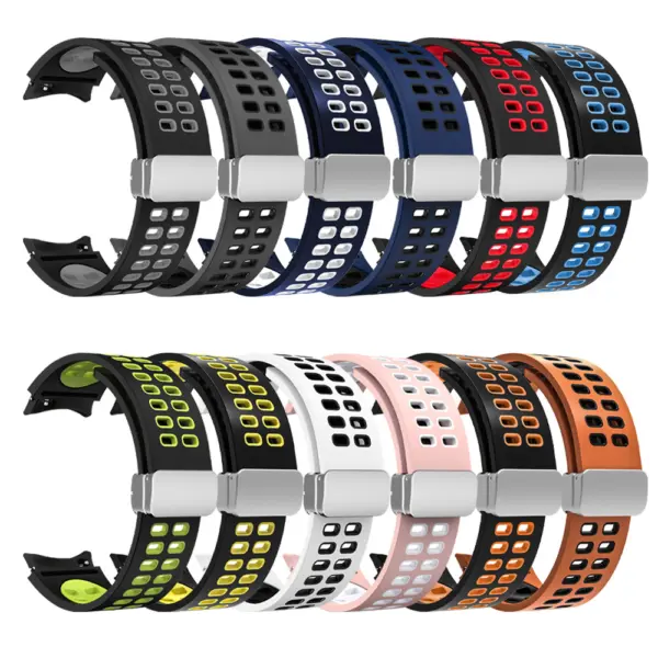 Mag-Clasp Color Block Strap For Samsung Galaxy Watch 7 #2