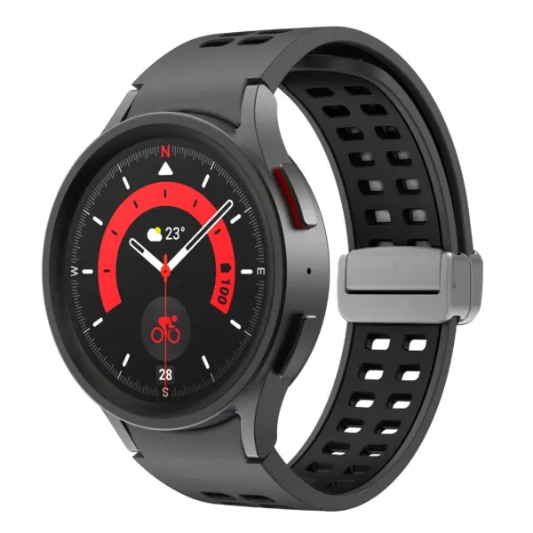 Mag-Clasp Color Block Strap For Samsung Galaxy Watch 7 #4