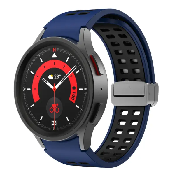Mag-Clasp Color Block Strap For Samsung Galaxy Watch 7 #6