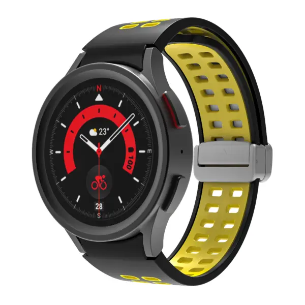 Mag-Clasp Color Block Strap For Samsung Galaxy Watch 7 #10