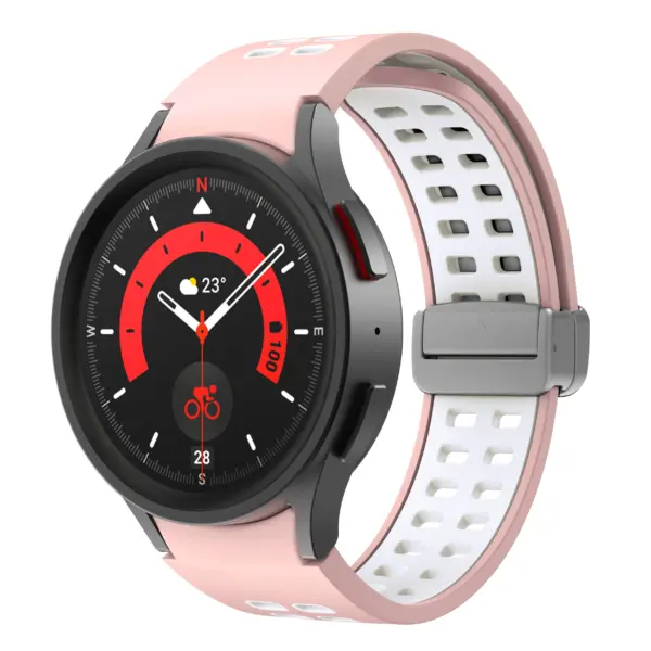 Mag-Clasp Color Block Strap For Samsung Galaxy Watch 7 #12