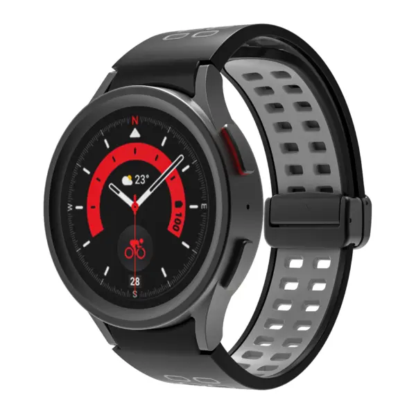 Mag-Clasp Color Block Strap For Samsung Galaxy Watch 7 #15