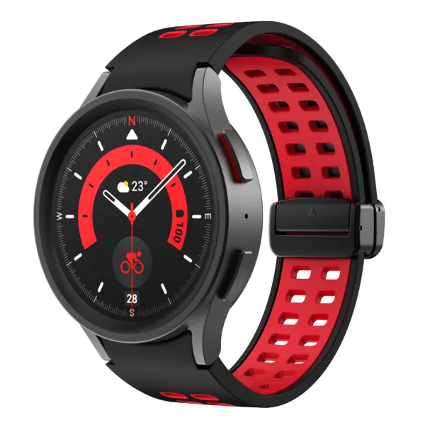Mag-Clasp Color Block Strap For Samsung Galaxy Watch 7 #19