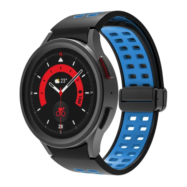 Mag-Clasp Color Block Strap For Samsung Galaxy Watch 7 #20