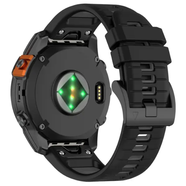 g.r80.1.7 Back Black & Grey StrapsCo Colorblock Endurance Watch Band Strap for Garmin Fenix 7 Pro 7S Pro 7X Pro