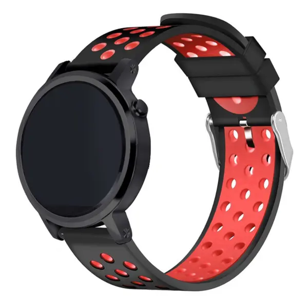 S.r6.1.6 Silicone Sport Quick Release Strap For Gear S3 In Black And Red