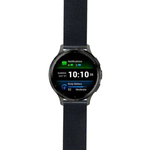 vn3s.g.m111 Black StrapsCo Pro Mesh Stainless Steel Watch Band Strap