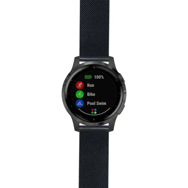 v4s.g.m111 Black StrapsCo Pro Mesh Stainless Steel Watch Band Strap