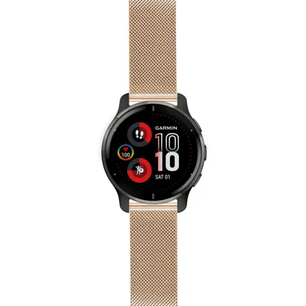 v2s.g.m111 Rose Gold StrapsCo Pro Mesh Stainless Steel Watch Band Strap