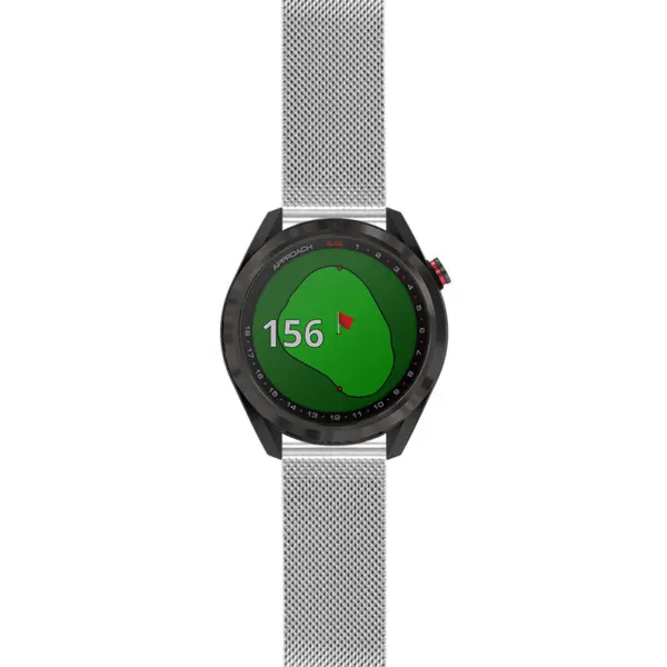 as42.g.m111 Silver StrapsCo Pro Mesh Stainless Steel Watch Band Strap