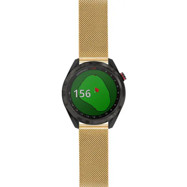 as42.g.m111 Yellow Gold StrapsCo Pro Mesh Stainless Steel Watch Band Strap