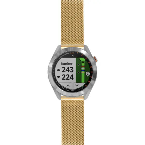 as40.g.m111 Yellow Gold StrapsCo Pro Mesh Stainless Steel Watch Band Strap
