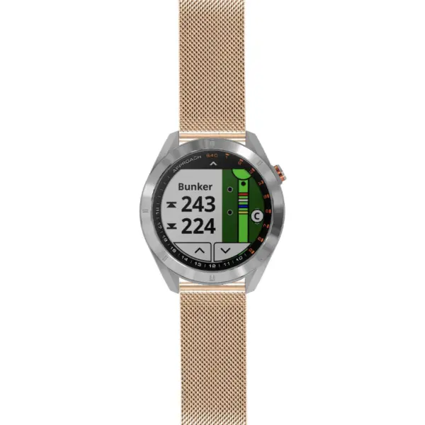 as40.g.m111 Rose Gold StrapsCo Pro Mesh Stainless Steel Watch Band Strap