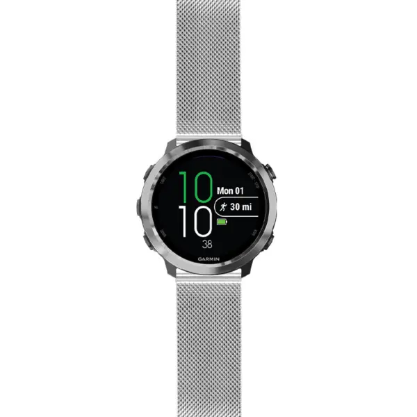 f645.g.m111 Silver StrapsCo Pro Mesh Stainless Steel Watch Band Strap