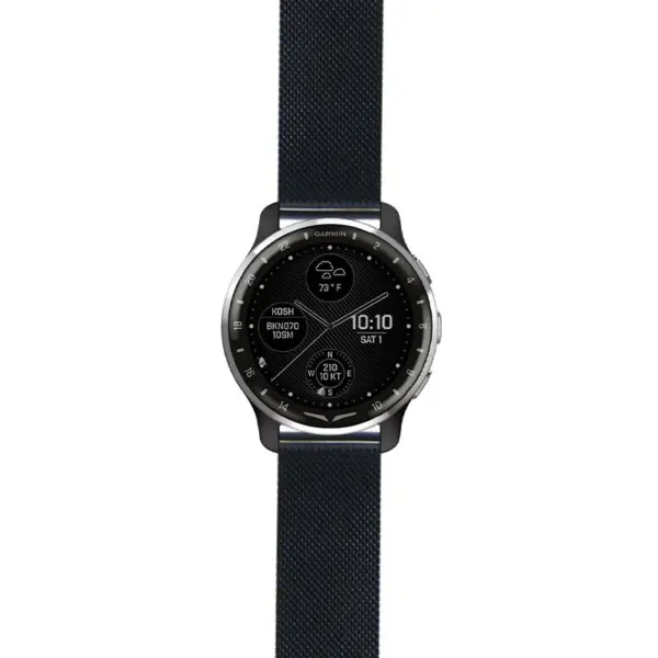 dax10.g.m111 Black StrapsCo Pro Mesh Stainless Steel Watch Band Strap