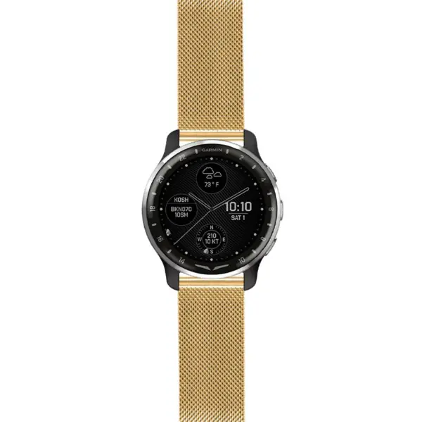 dax10.g.m111 Yellow Gold StrapsCo Pro Mesh Stainless Steel Watch Band Strap