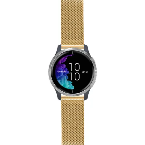 venu.g.m111 Yellow Gold StrapsCo Pro Mesh Stainless Steel Watch Band Strap