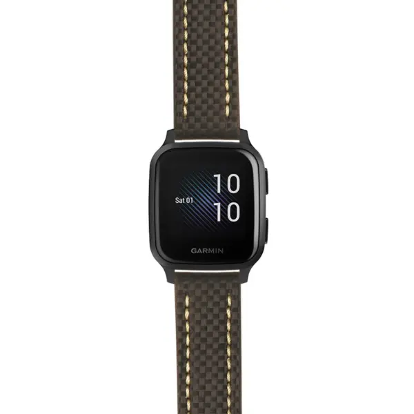 g.vsq.st25 Main Black & White StrapsCo Heavy Duty Carbon Fiber Watch Strap 20mm