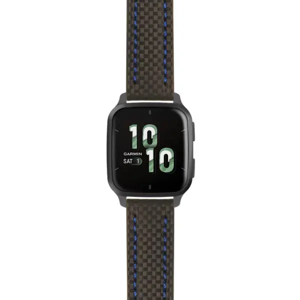 g.vsq2.st25 Main Black & Blue StrapsCo Heavy Duty Carbon Fiber Watch Strap 20mm