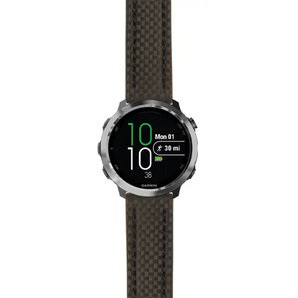 g.f645.st25 Main Black StrapsCo Heavy Duty Carbon Fiber Watch Strap 20mm