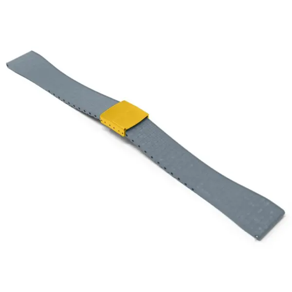 fk29.7 yg main Grey DASSARI Mosaic CTS FKM Vulcanized Rubber Watch Band Strap Cut To Size 20mm 22mm