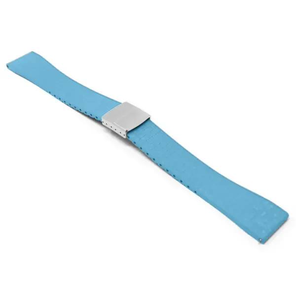 fk29.5a ps main Baby Blue DASSARI Mosaic CTS FKM Vulcanized Rubber Watch Band Strap Cut To Size 20mm 22mm
