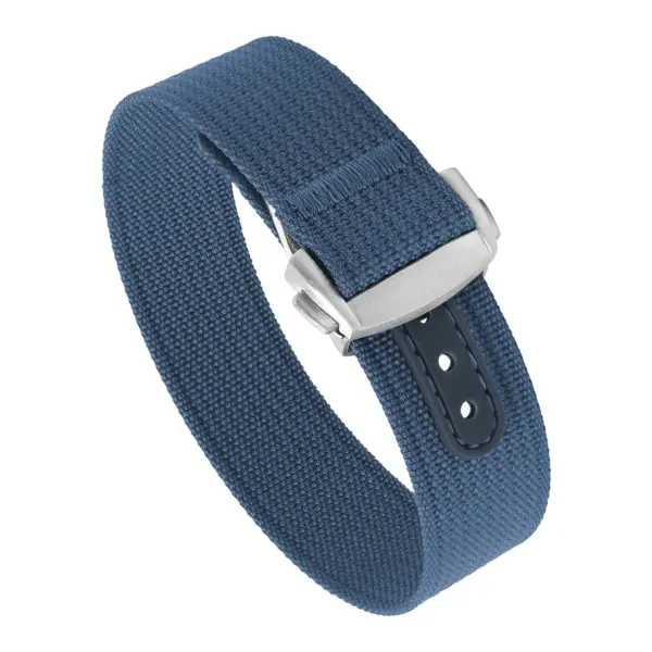 nt16.5a.bs Round Blue StrapsCo One Piece Explorer Watch Band Strap with Deployant Clasp 18mm 20mm 22mm